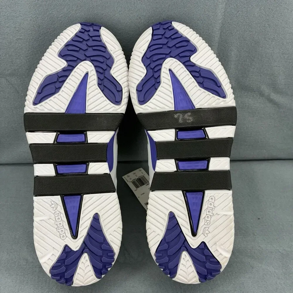Adidas Niteball Lightstrike Shoes Men’s 8.5 White Purple FX0361
